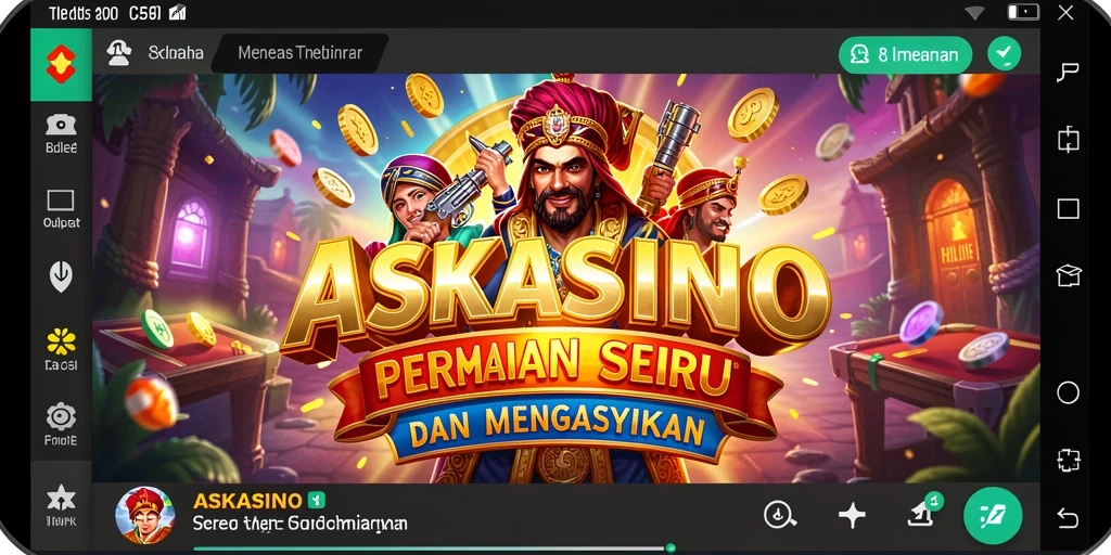 Tampilan seru dari gameplay ASKASINO yang membuat ketagihan.