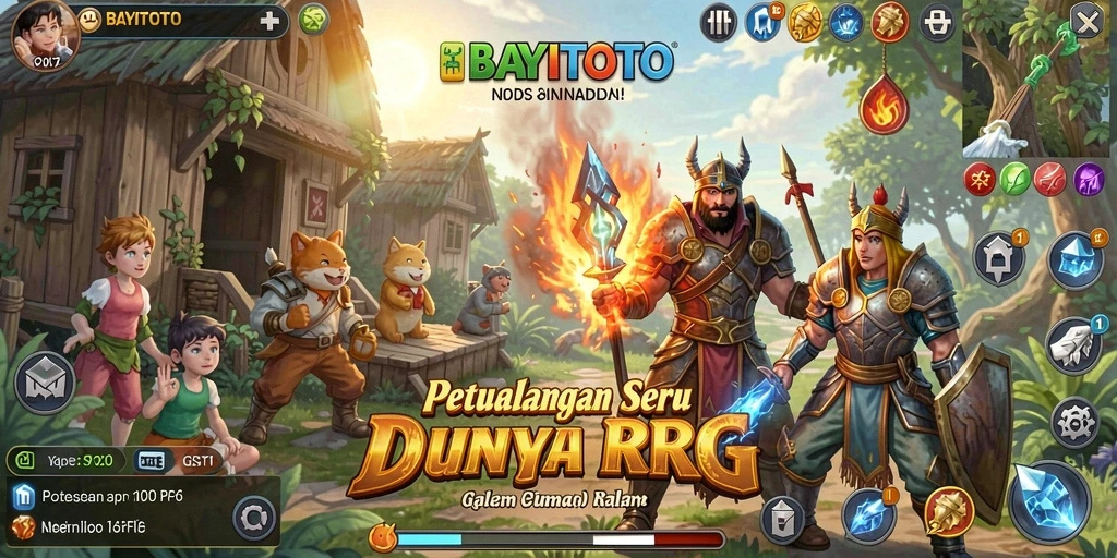 Tampilan gameplay seru dalam dunia RPG BAYITOTO.