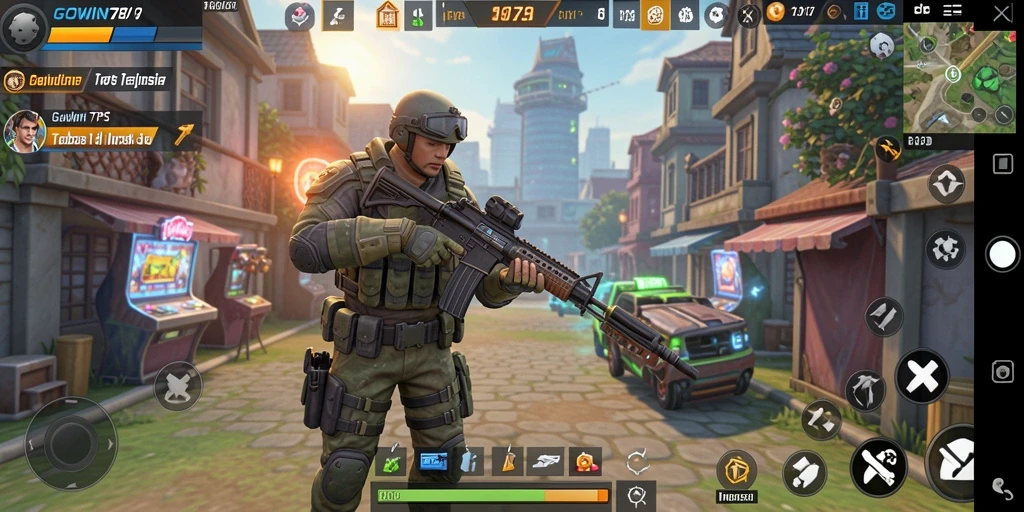 Gameplay menegangkan dalam GOWIN789 saat bertanding dalam TPS.