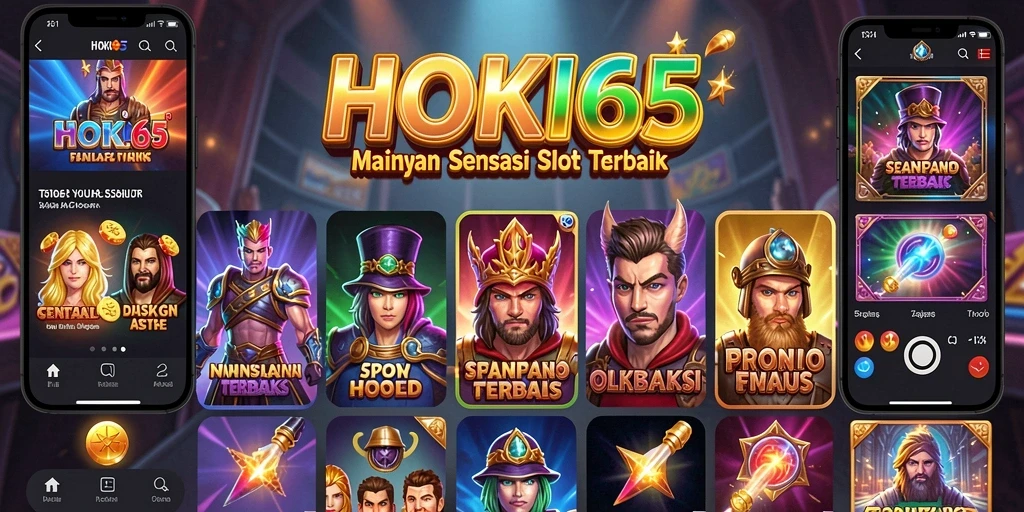 Tampak menarik dan penuh aksi dari gameplay HOKI65 Slot.