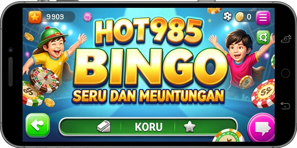 Tampilan gameplay seru dalam aplikasi Bingo HOT985.