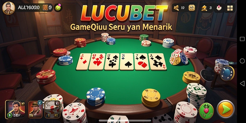 Tampilan gameplay LUCUBET QiuQiu yang seru dan interaktif.