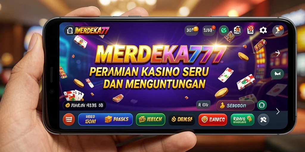 Tampilan gameplay MERDEKA777 dengan berbagai permainan Kasino yang menarik.