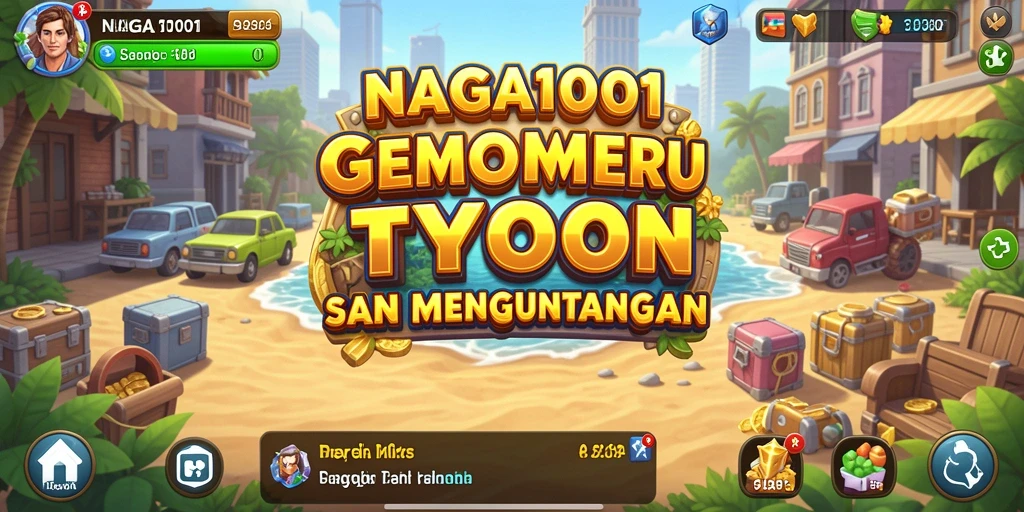 Tampilan gameplay seru NAGA1001 yang menantang dalam mengelola bisnis.