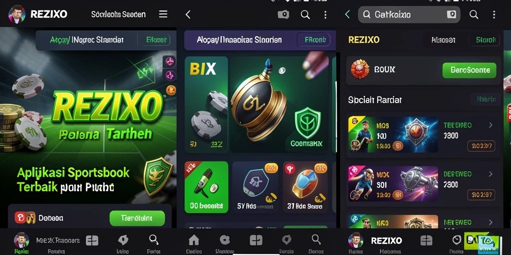 Tampilan gameplay menarik dari permainan sportsbook REZIXO.